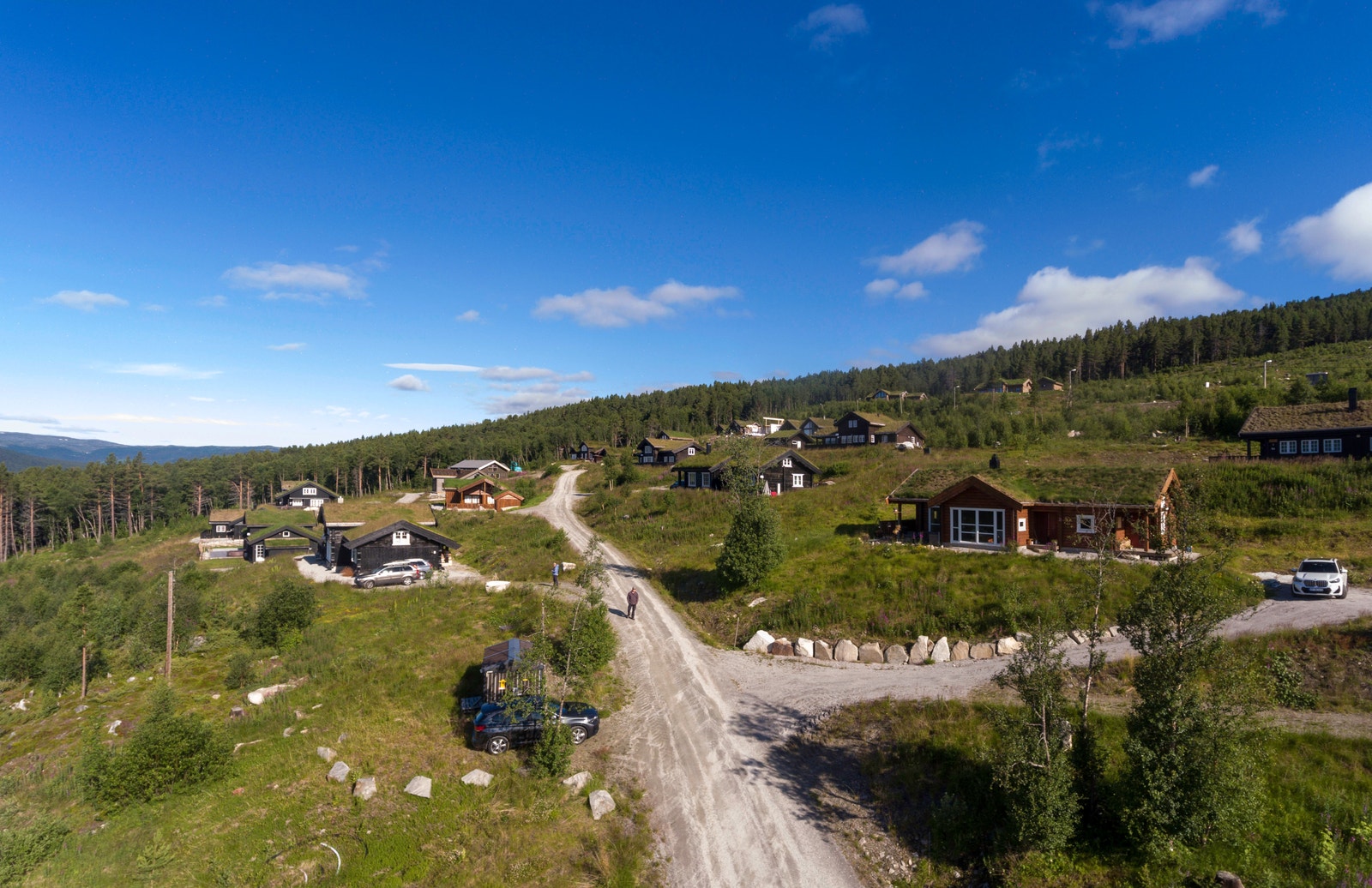 Tomtene leveres opparbeidet med vei, vann, avløp, strøm og fibernett Galleribilde