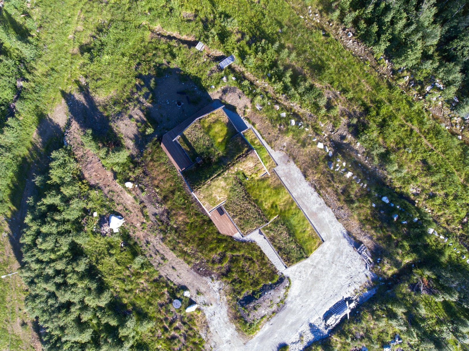 Tomtene i Lia Fjellgrend er fra 0,9 mål til 1,6 mål Galleribilde