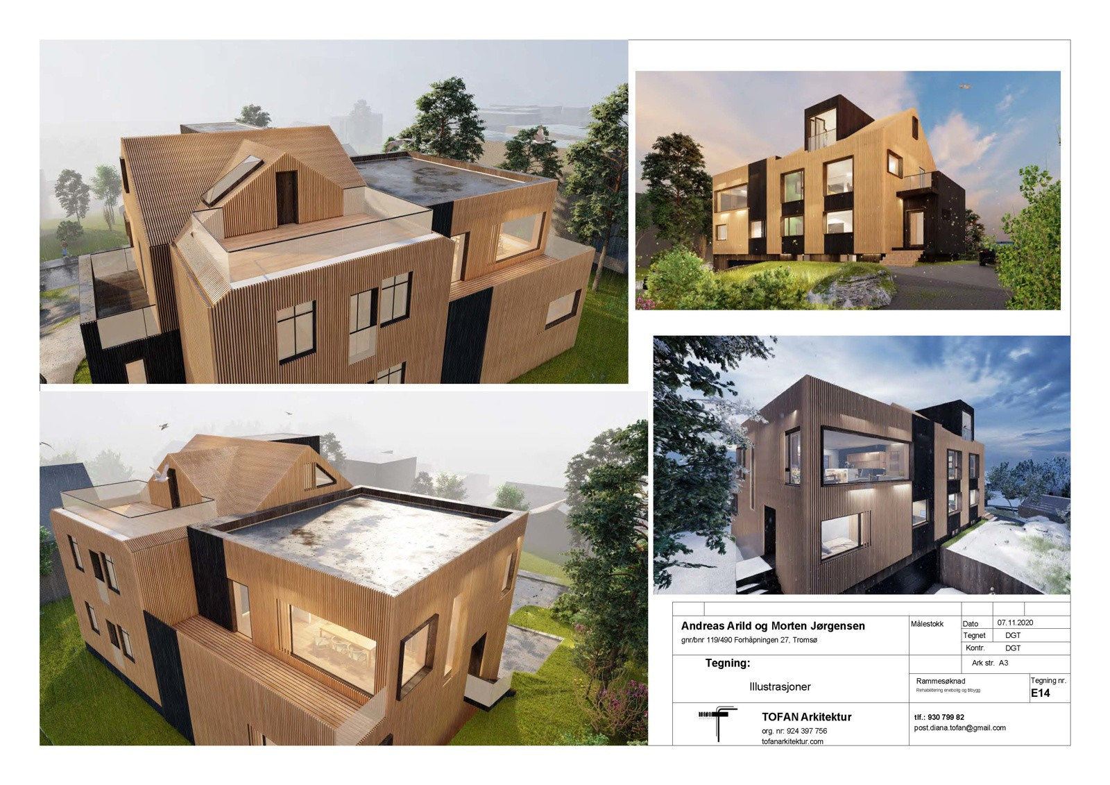 Det foreligger rammetillatelse for oppføring av tilbygg og ombygging/renovering med tilhørende garasjeanlegg datert 17.06.2021 og 24.06.2021.