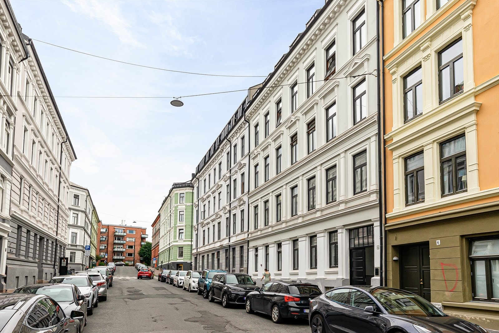 Fasaden sett fra Schønings gate Galleribilde