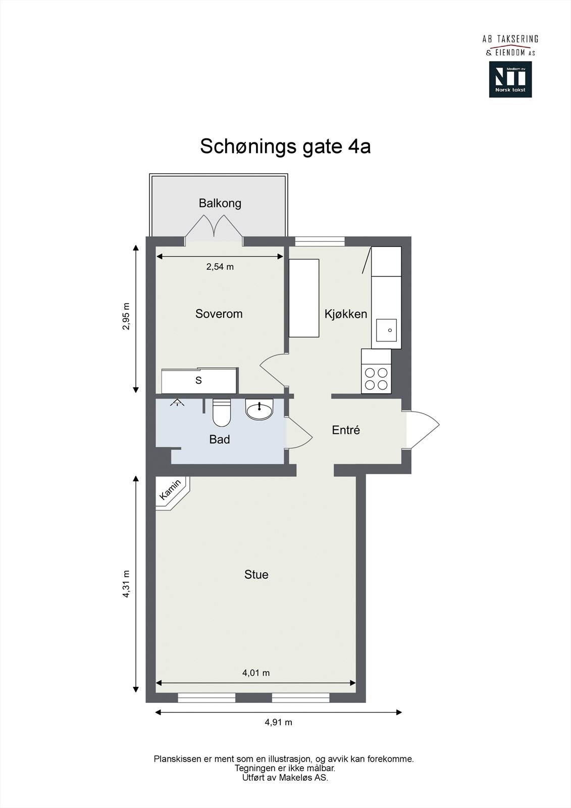 Plantegning Galleribilde
