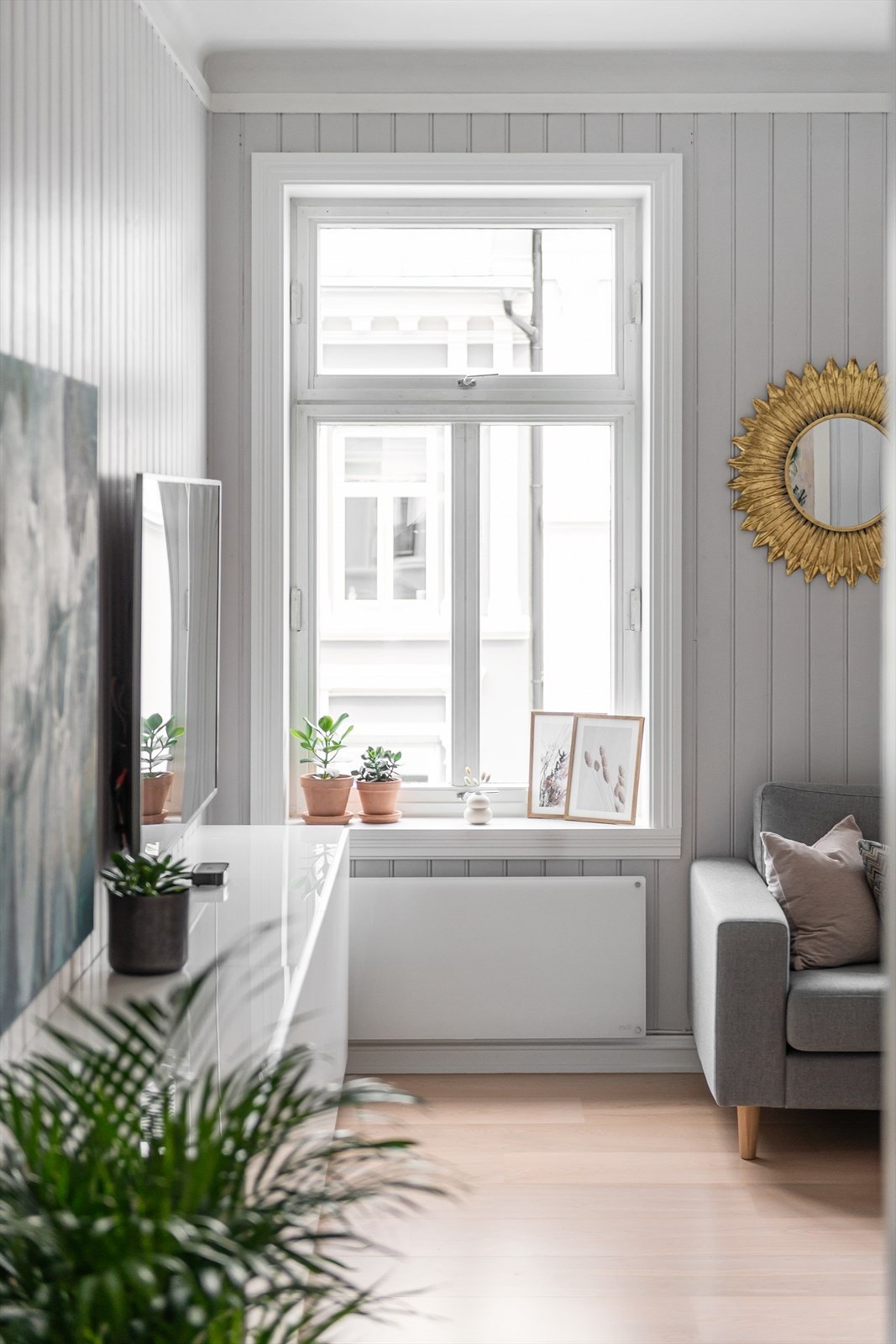 Enstavs eikeparkett fra 2017 i alle rom bortsett fra soverom Galleribilde
