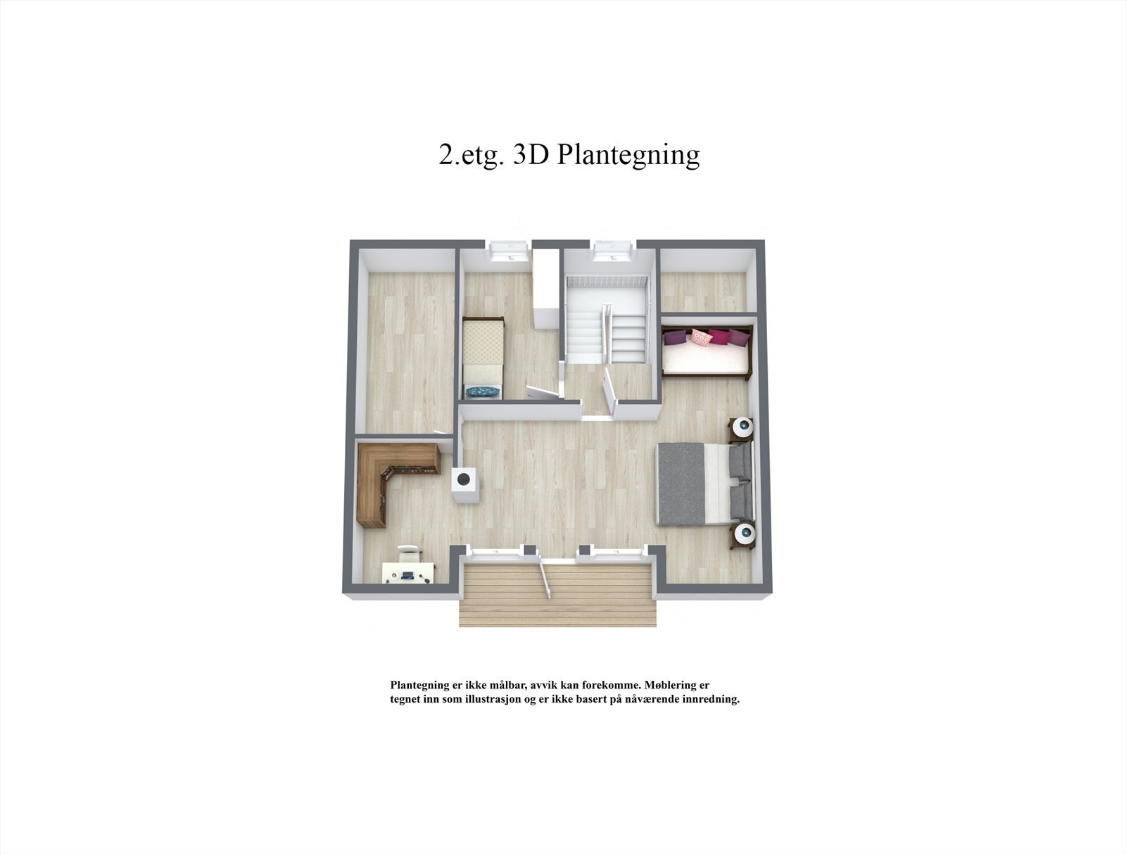 2.etg. - 3D Floor Plan Galleribilde