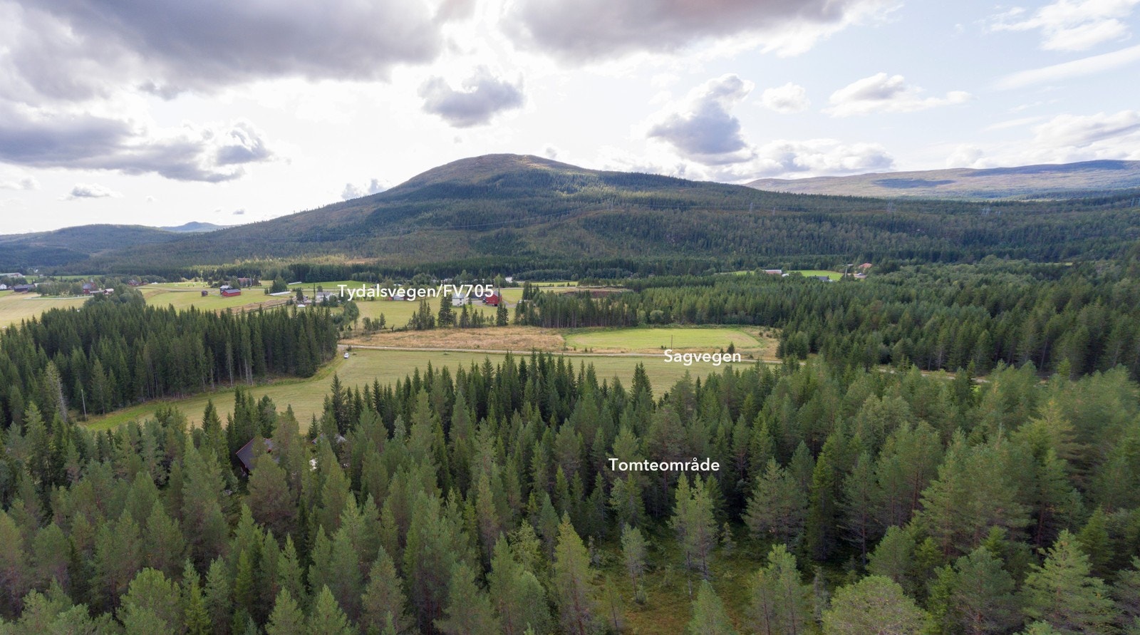 Romslige tomter med flott utsikt Galleribilde