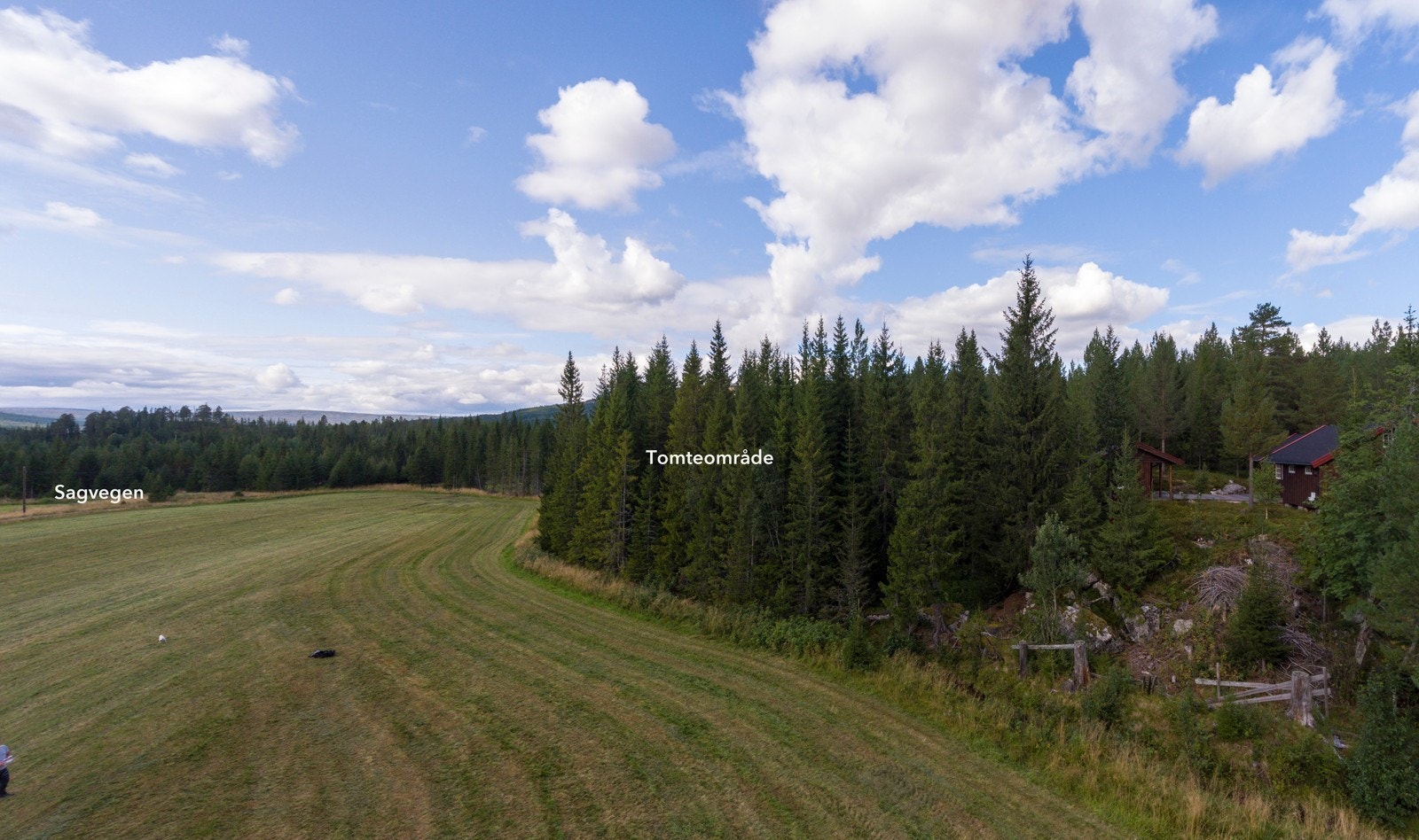 Tomtene kan bebygges med inntil 30% BYA Galleribilde