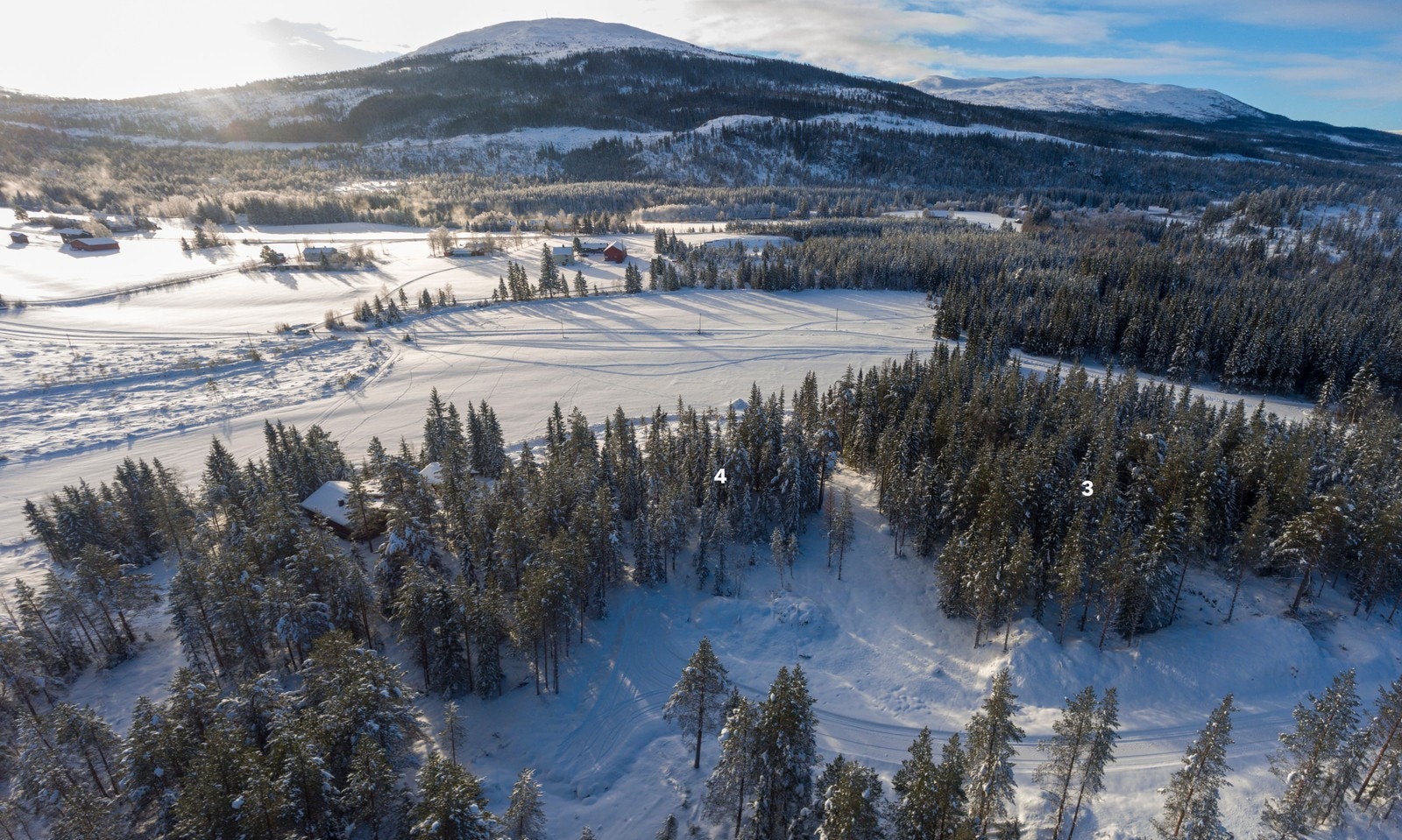 Tomtene kan bebygges med inntil 30% BYA Galleribilde