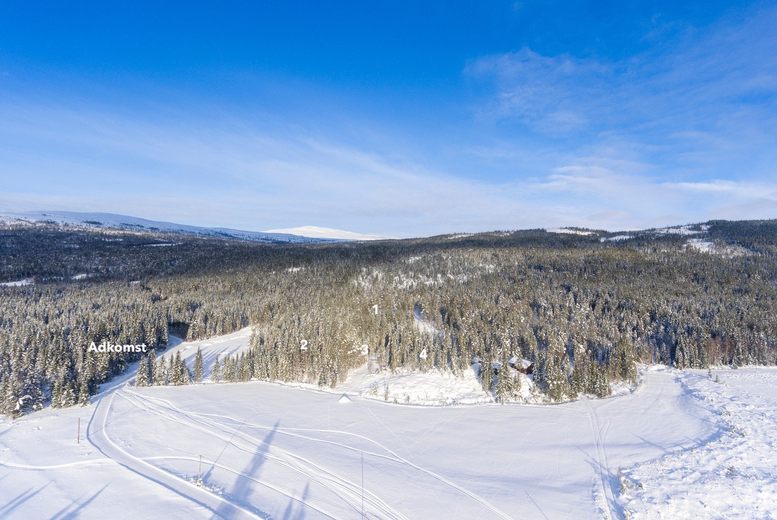 Tomtene er på mellom 1,6 og 2,2 mål Galleribilde