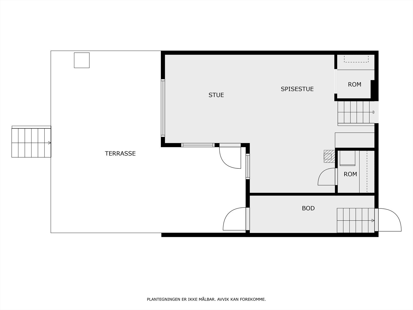 Planskisse 1. plan Galleribilde