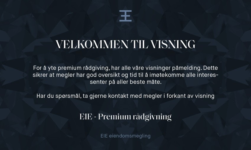Velkommen til visning! Galleribilde