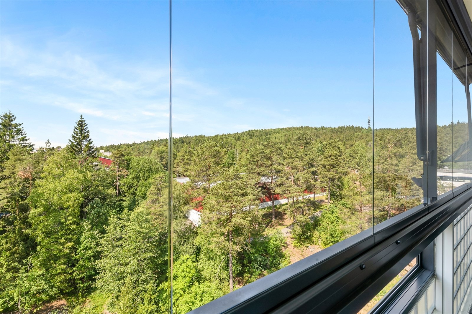 Hyggelig utsyn fra balkongen. Galleribilde