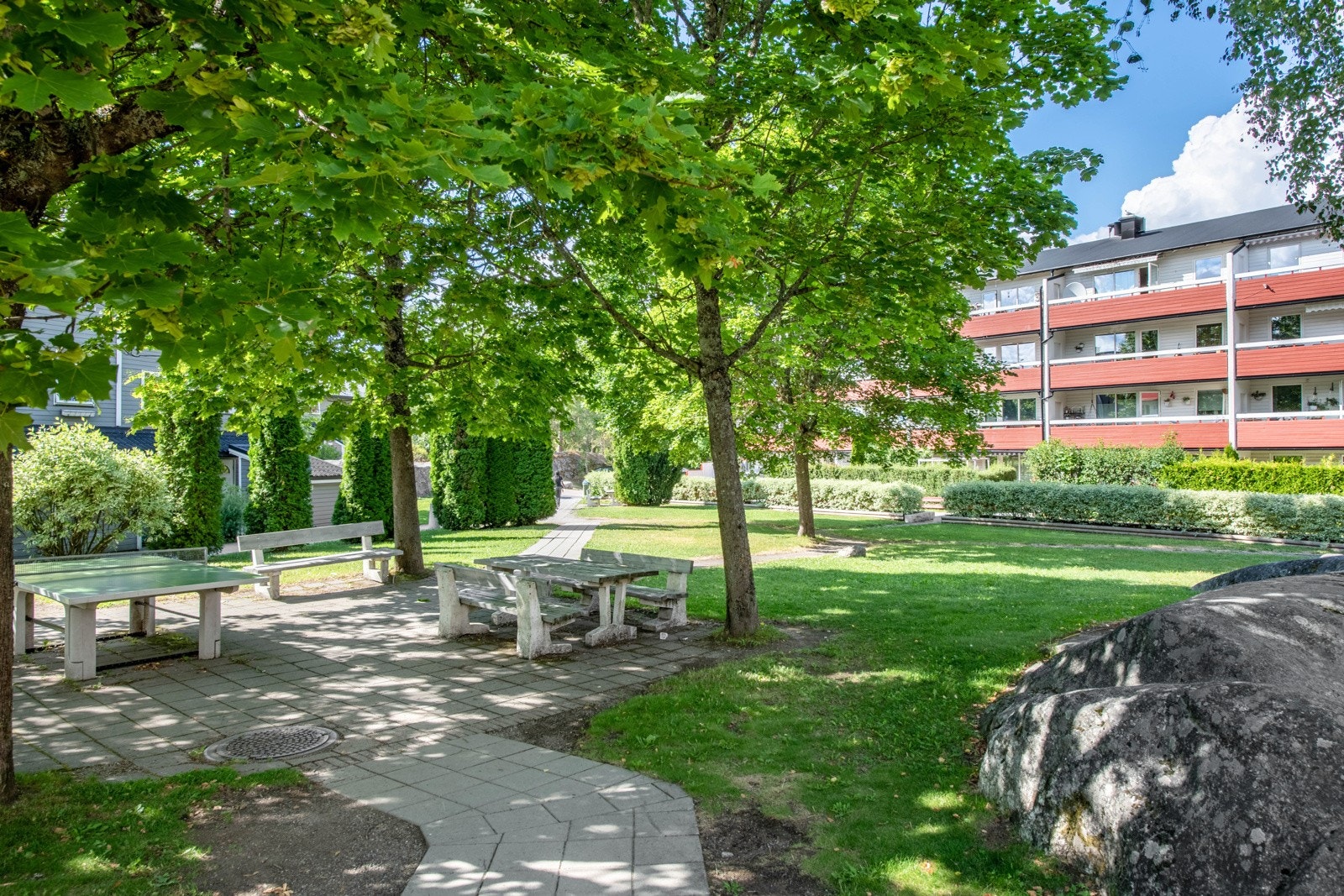 Fra borettslagets fellesareal. Galleribilde