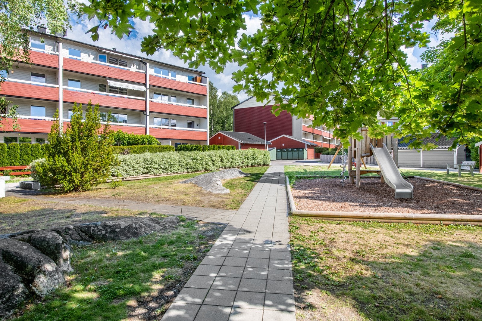 Fra borettslagets fellesareal. Galleribilde