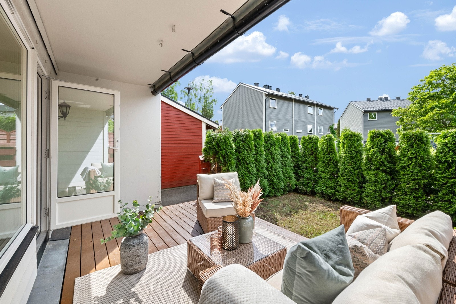 Terrassen er delvis overbygd. Galleribilde