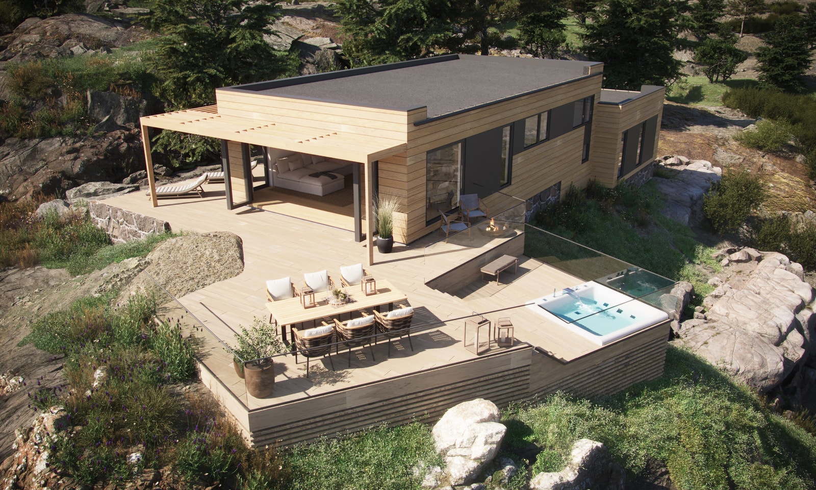 Illustrajon på mulig utforming. Galleribilde