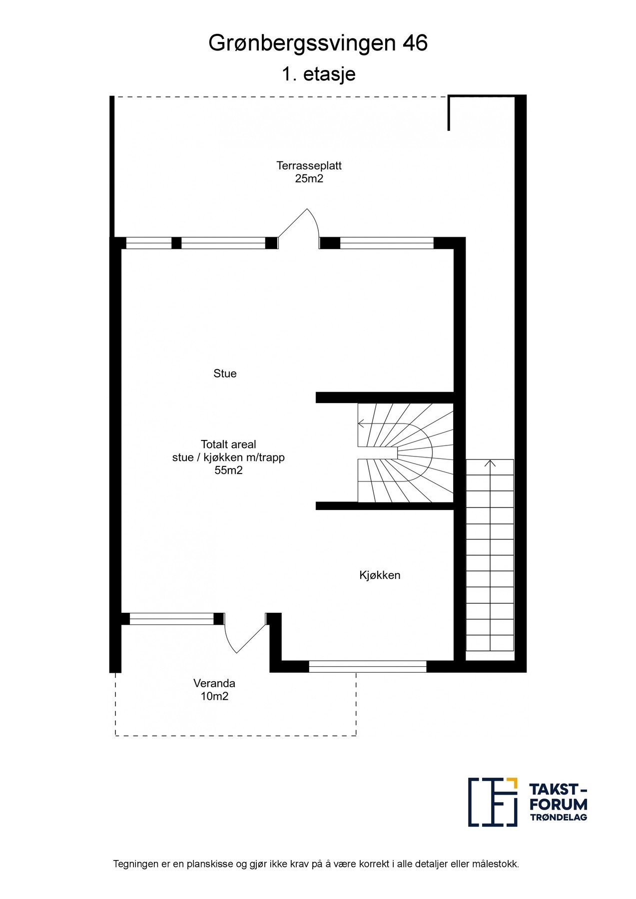 Plan 1.etasje. Galleribilde