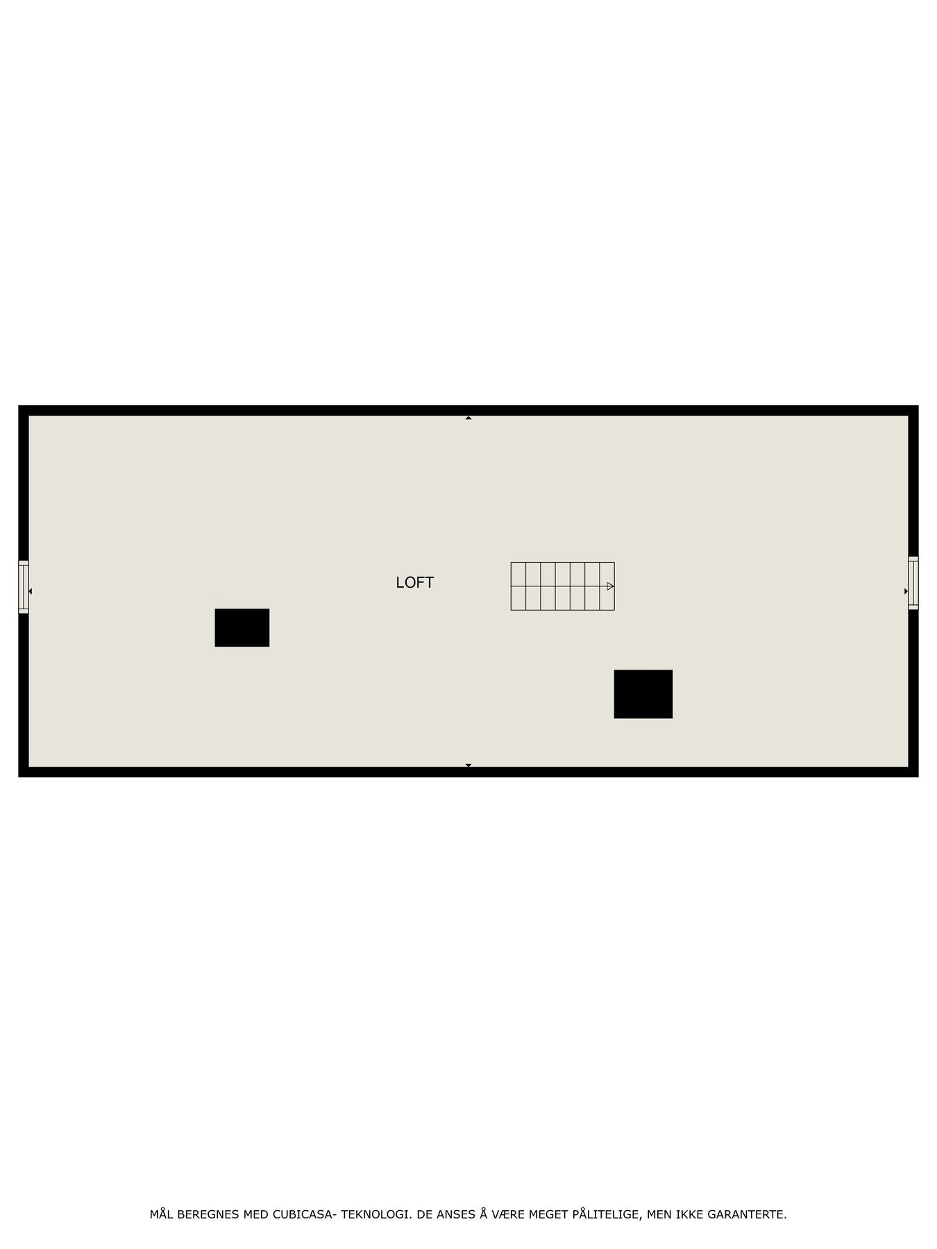 2D plantegning loft Galleribilde