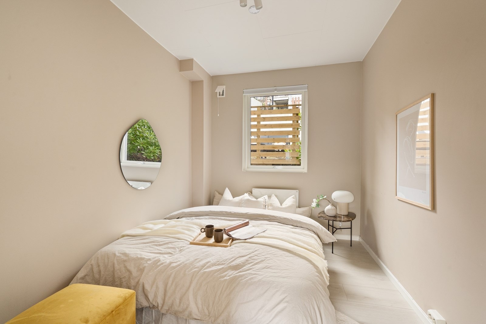 Leiligheten har tre soverom. Galleribilde