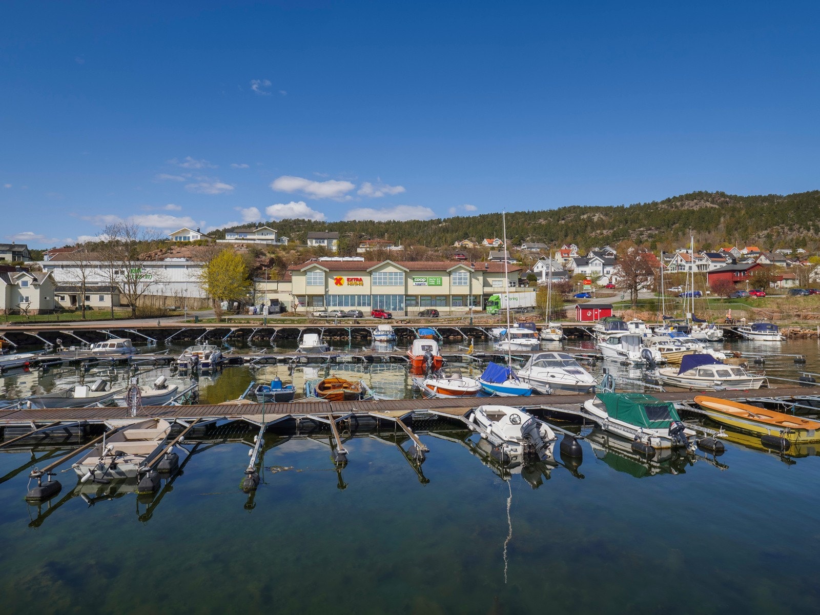 Det er flere båthavner på Tofte Galleribilde
