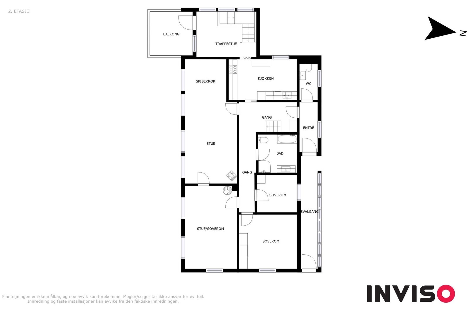 Plantegning hovedetasje - hovedhytte Galleribilde