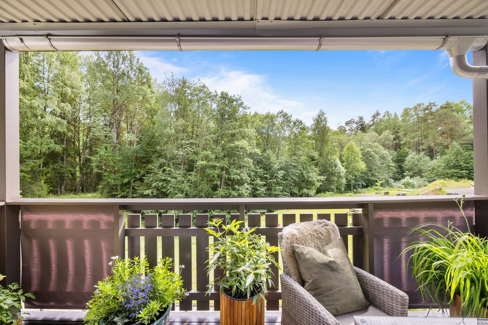 Utsikt fra balkongen. Galleribilde