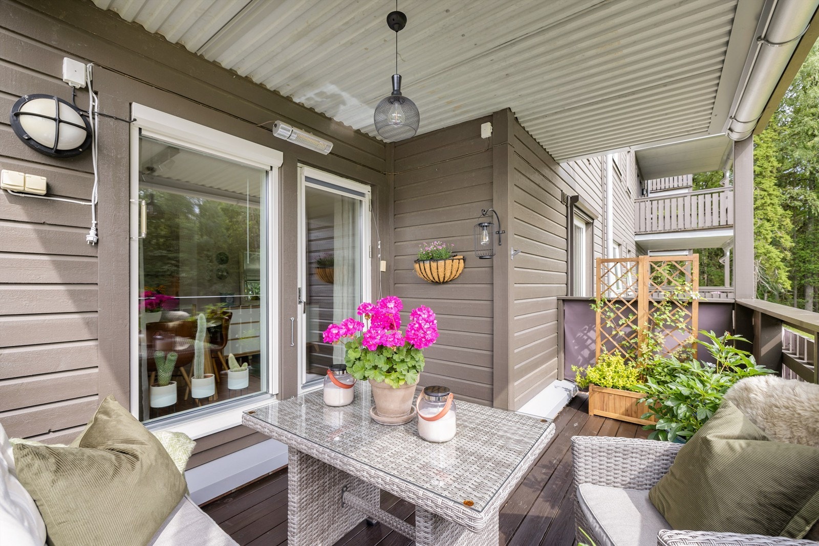 God plass til utemøbler i tillegg til gode solforhold. Galleribilde