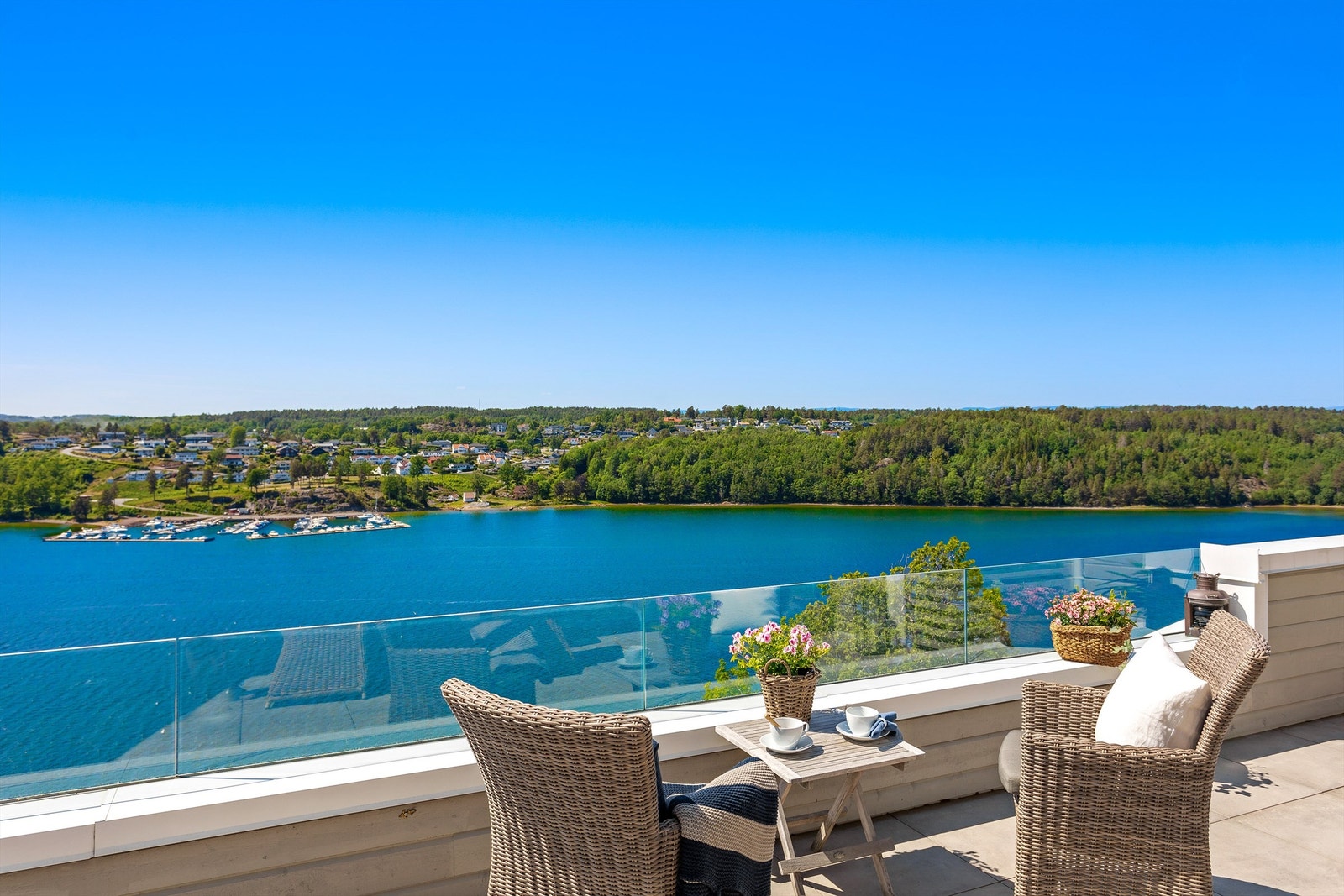 Nydelige terrasseforhold Galleribilde