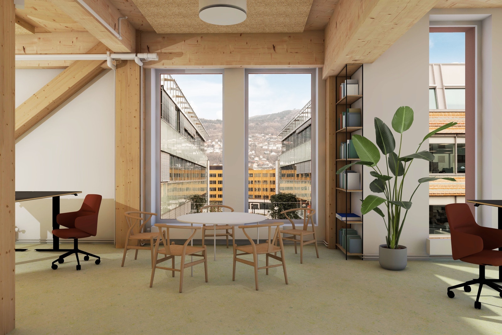 Arbeidsmiljø i byggets 4.etg Galleribilde