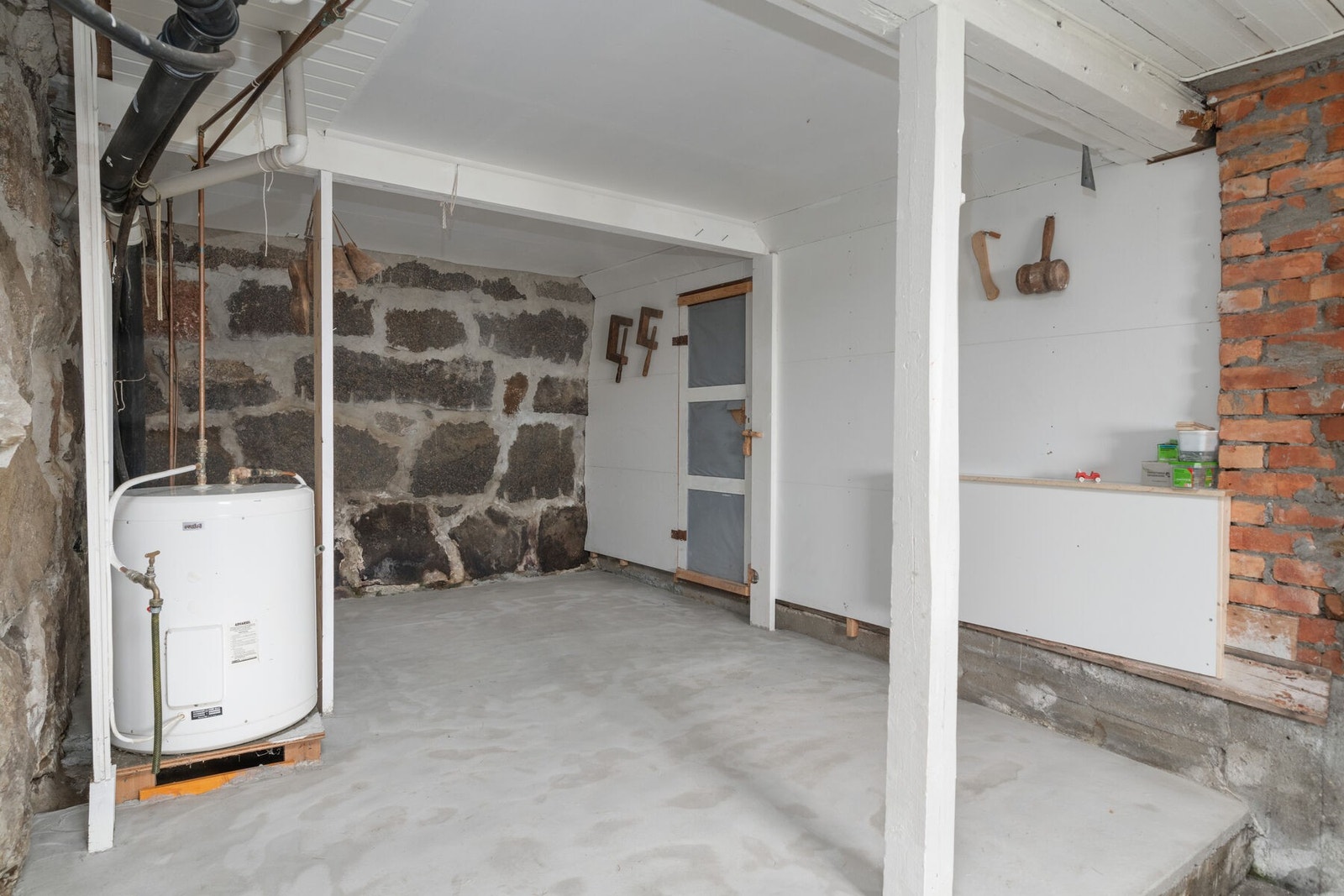 Deler av kjellergulv støpt i 2023. Galleribilde