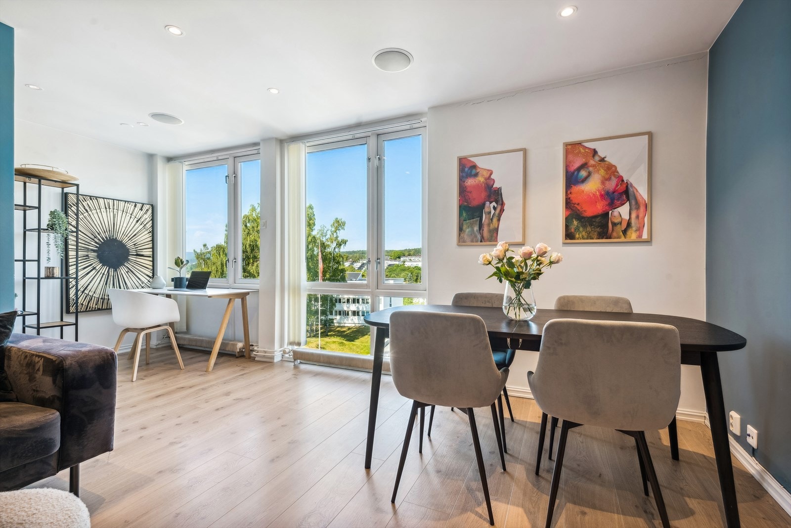 Arealeffektiv og lys leilighet med mange innredningsmuligheter. Galleribilde