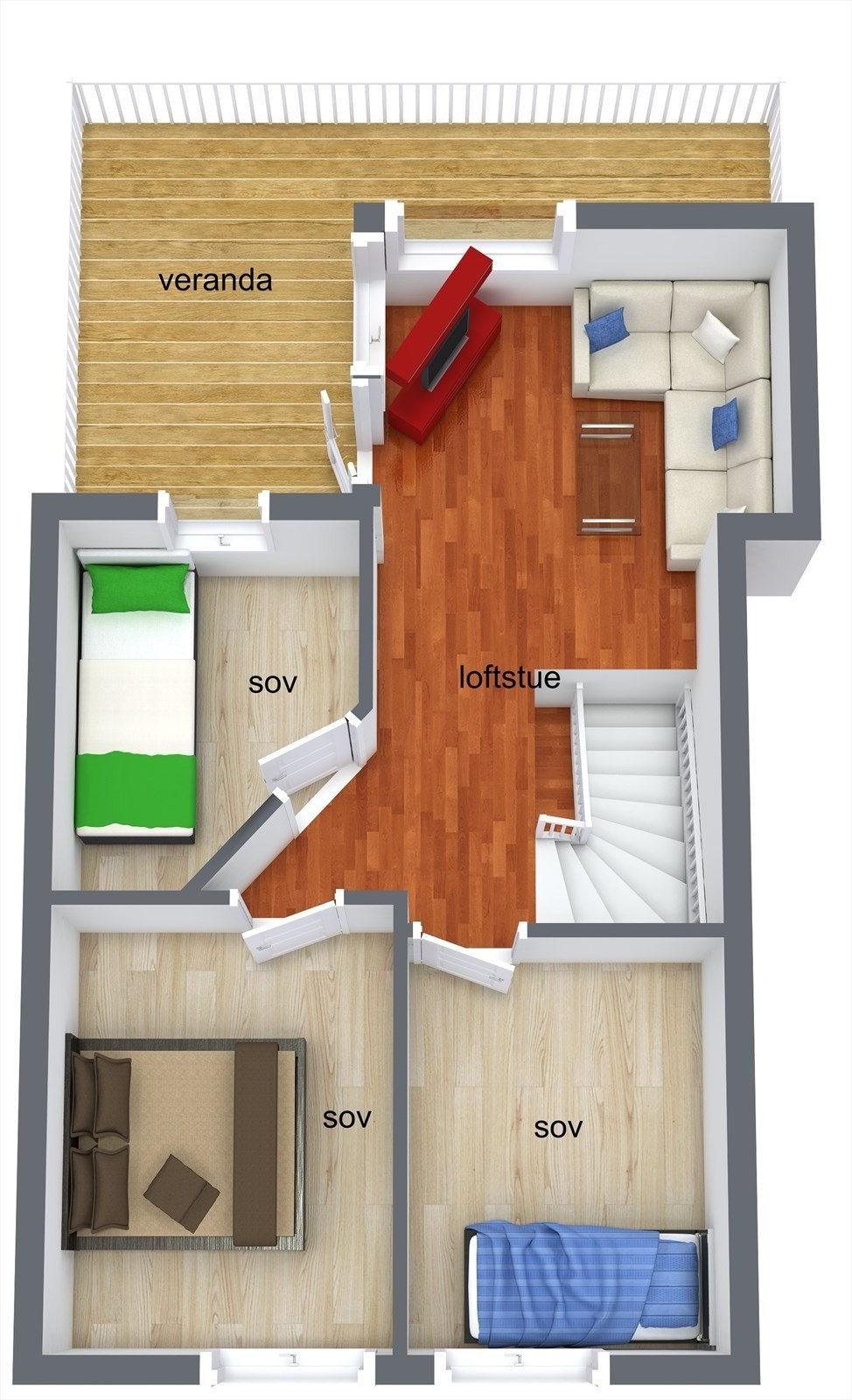 Loftsetasje. Galleribilde