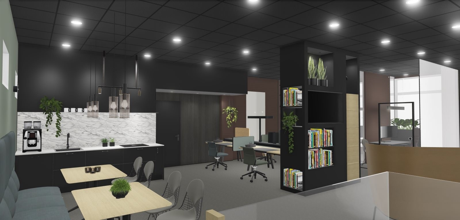 3D visualisering av lokalene Galleribilde