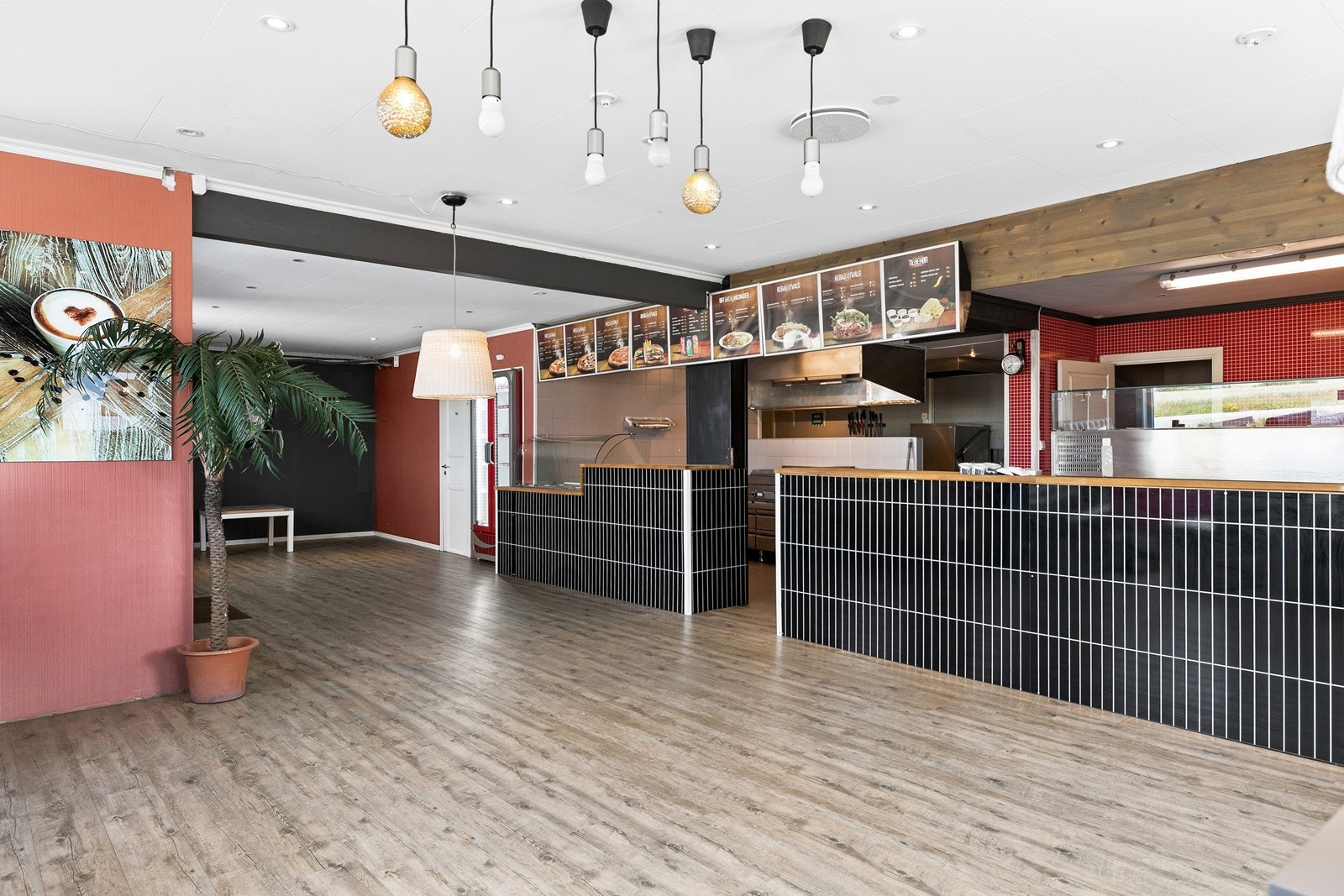 Tidligere pizza/fastfood lokaler med stilfull innredning. Galleribilde