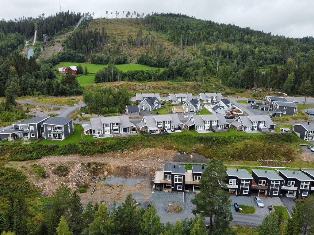 Oversiktsbilde fra Raufoss skogen Galleribilde