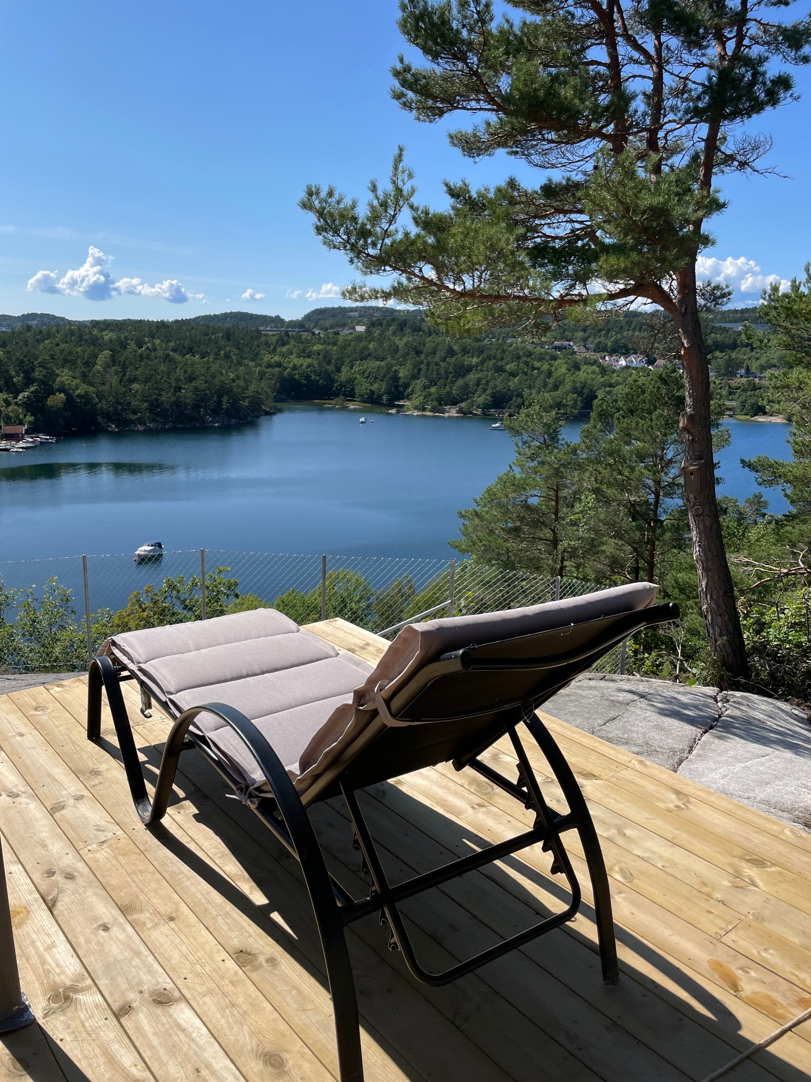 Nydelig utsikt fra terrassen Galleribilde