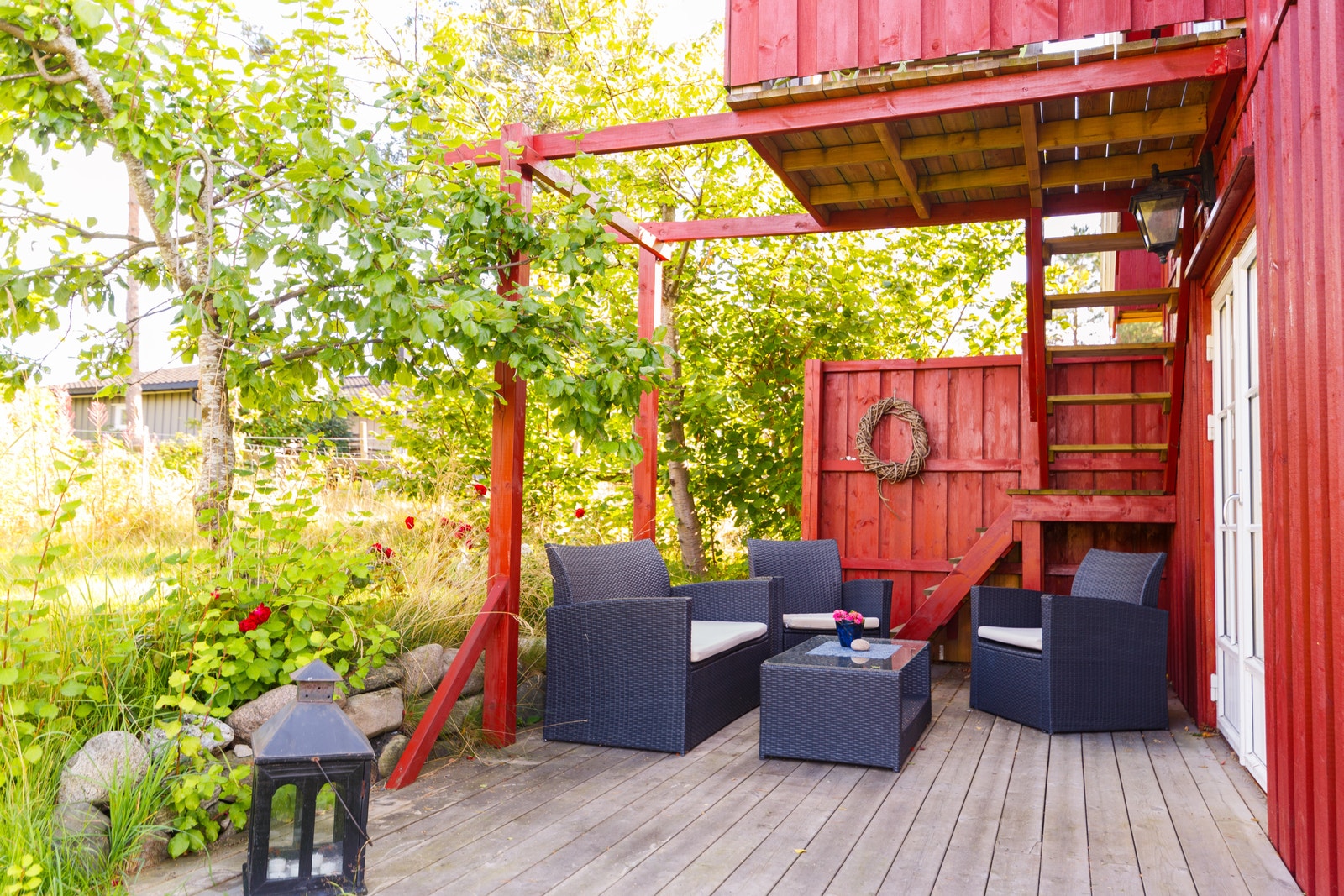 Skrivestue: terrasse Galleribilde