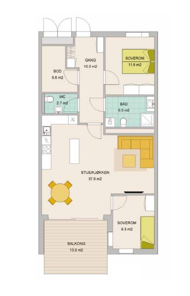 Plantegning Galleribilde