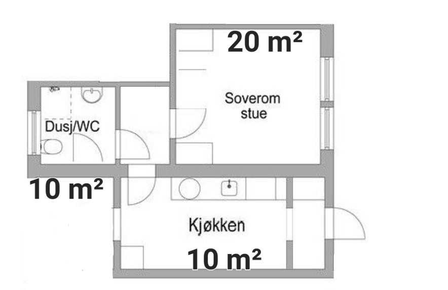 Plantegning Galleribilde
