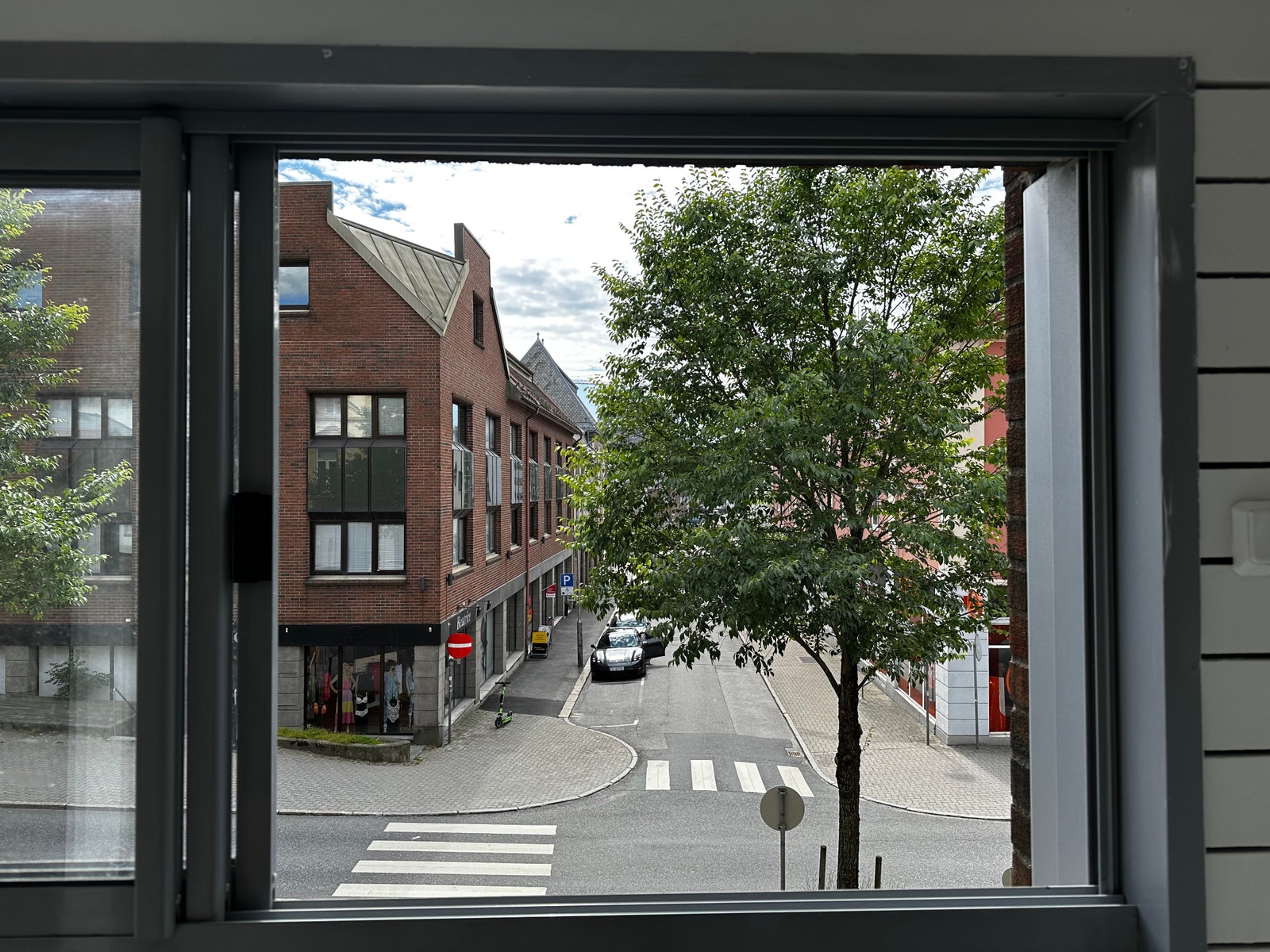 Utsikt fra balkongen Galleribilde