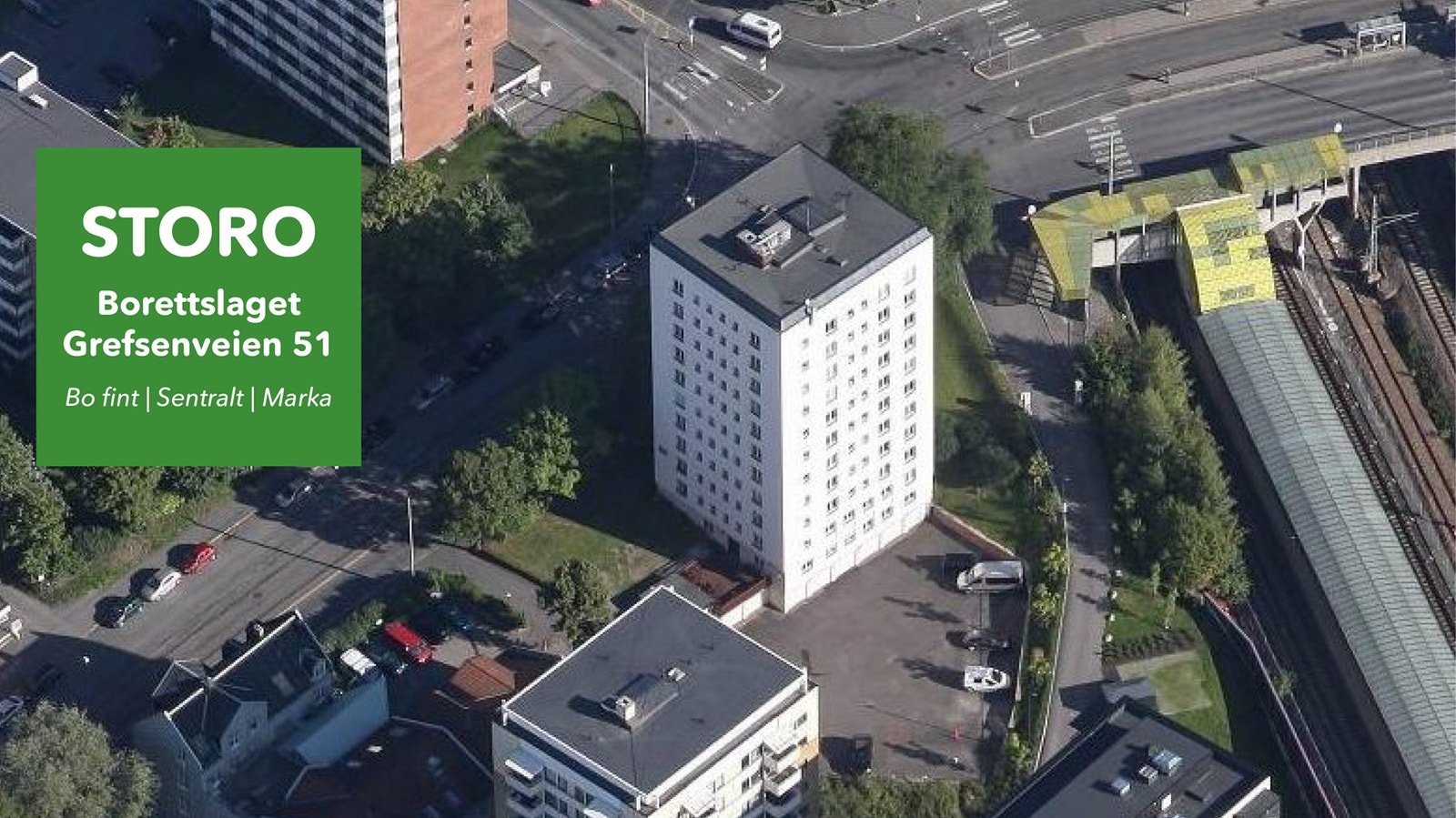 Dronebilde av Grefsenveien 51 Galleribilde