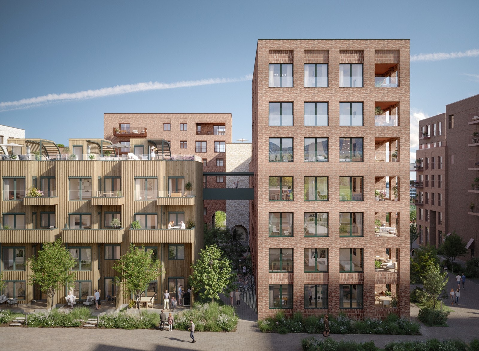 Området skal ha høy arkitektonisk og miljømessig kvalitet. Galleribilde