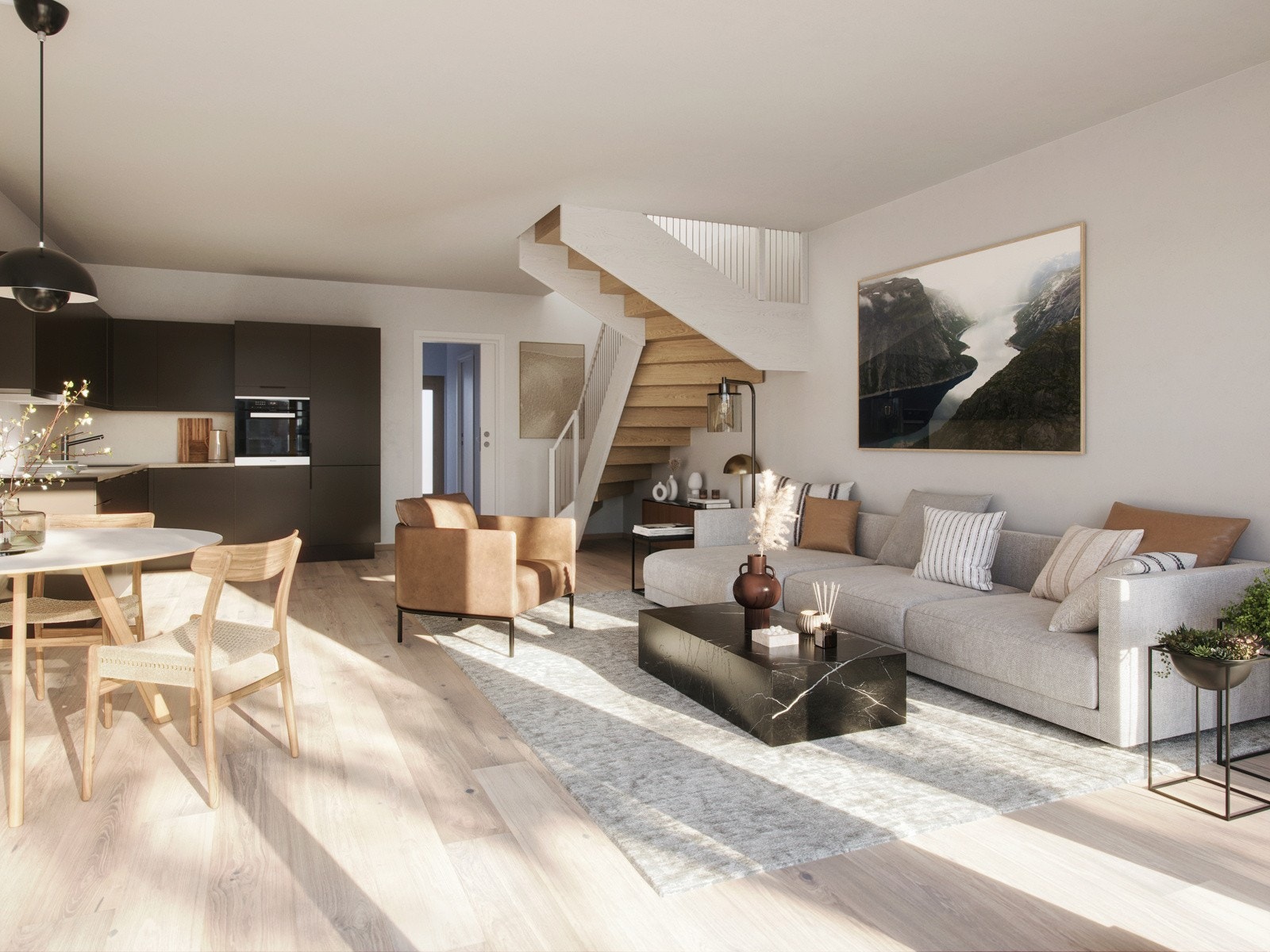 Bolig i blokk A med 2 etasjer Galleribilde