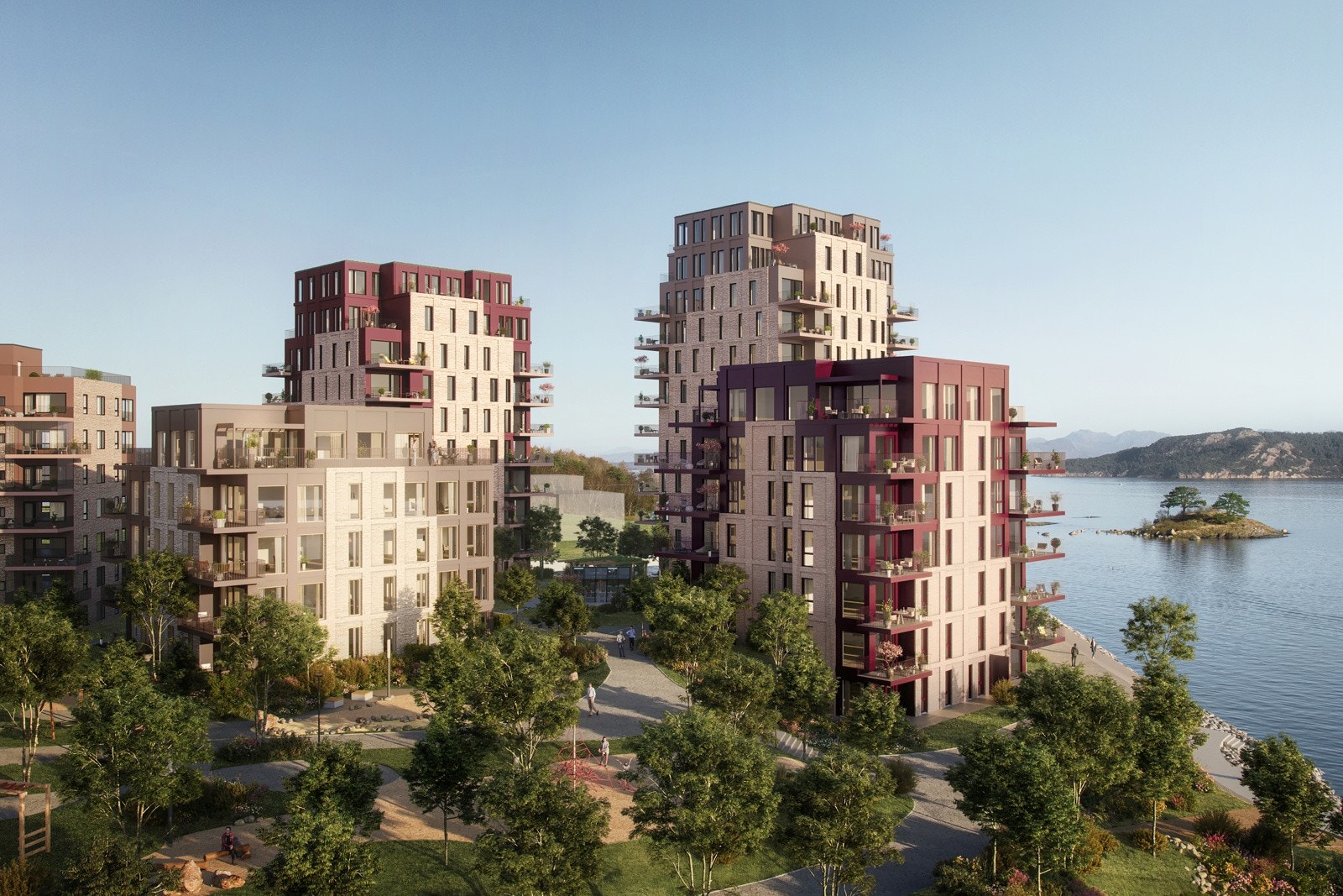 Bygg B og C i forkant Galleribilde