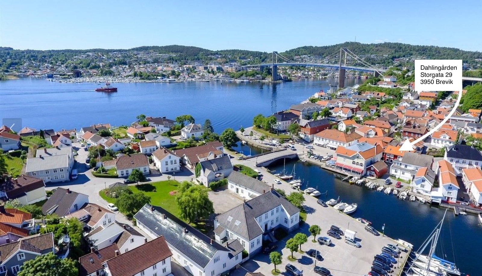 Beliggenhet Dahlingården Galleribilde