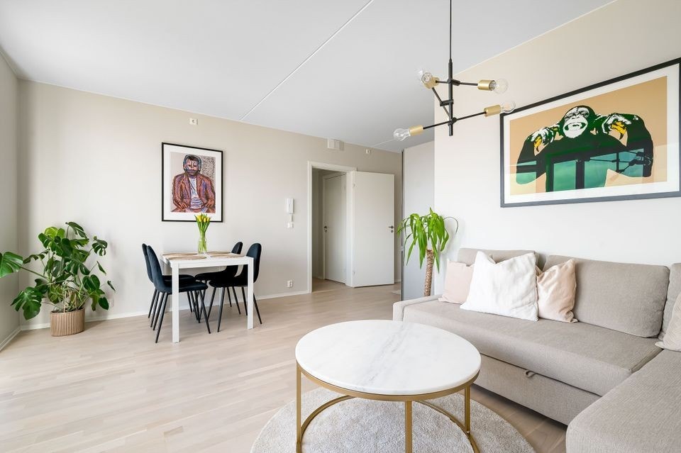 Romslig med rette vinkler for enkel innredning. Galleribilde