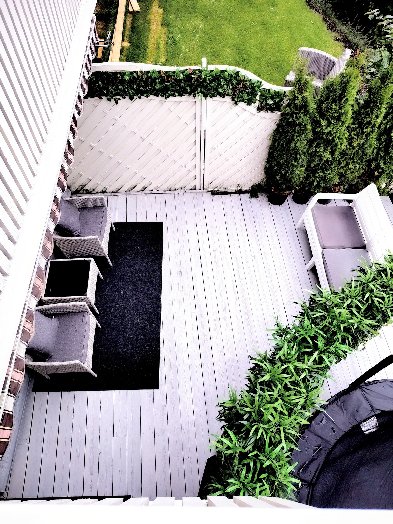 Terassedel sett oven i fra. Galleribilde