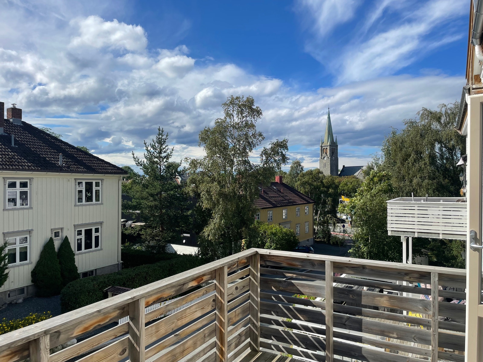 Utsikt fra balkong Galleribilde