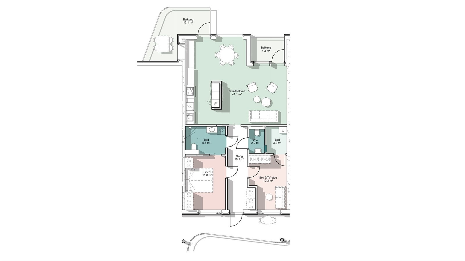 Plantegning Galleribilde