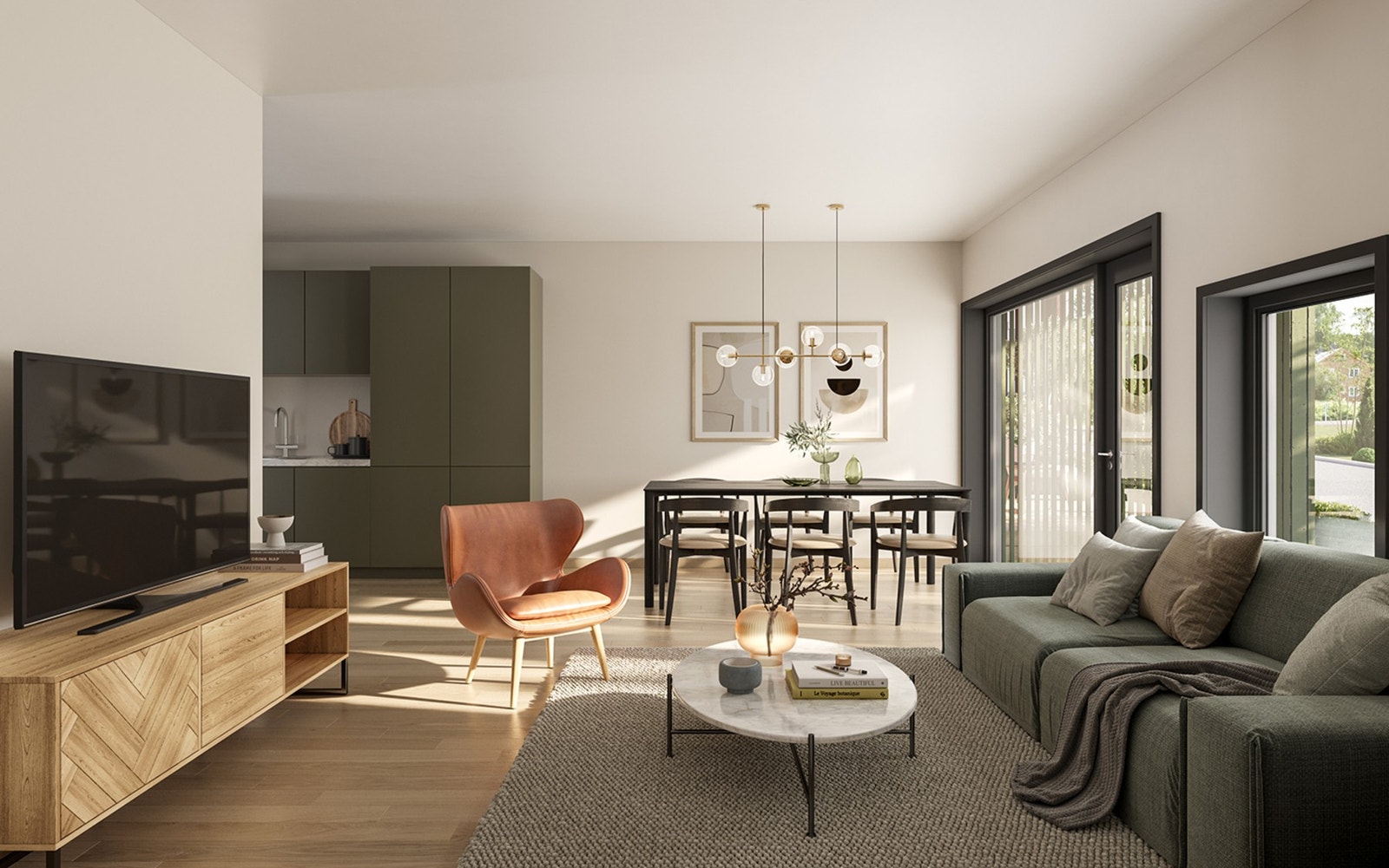 Boligene vil holde flott og moderne standard | Her vil man kunne påvirke standard og materialvalg om man kjøper tidlig | Illustrasjonen vil avvike Galleribilde