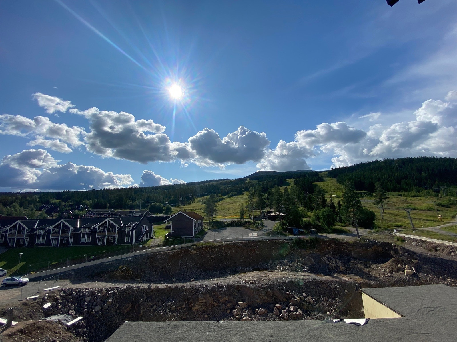 Utsikt fra balkong Galleribilde