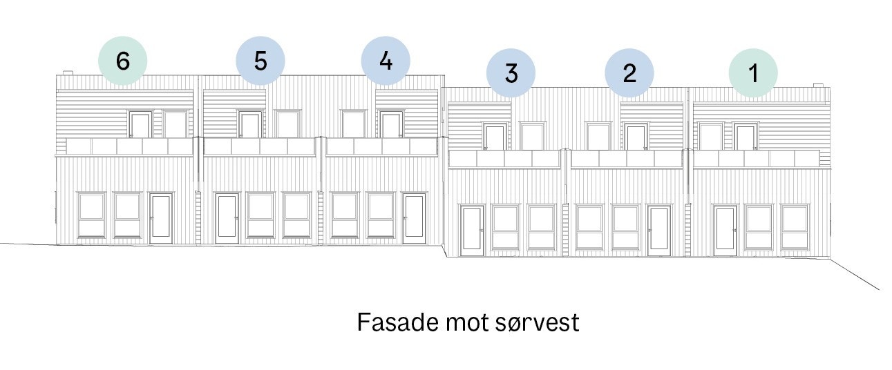 Fasade mot sørvest Galleribilde